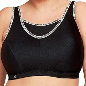 Glamorise Full Figure No Bounce Camisole Black Sports 1066 Sz 50C Pre-owned